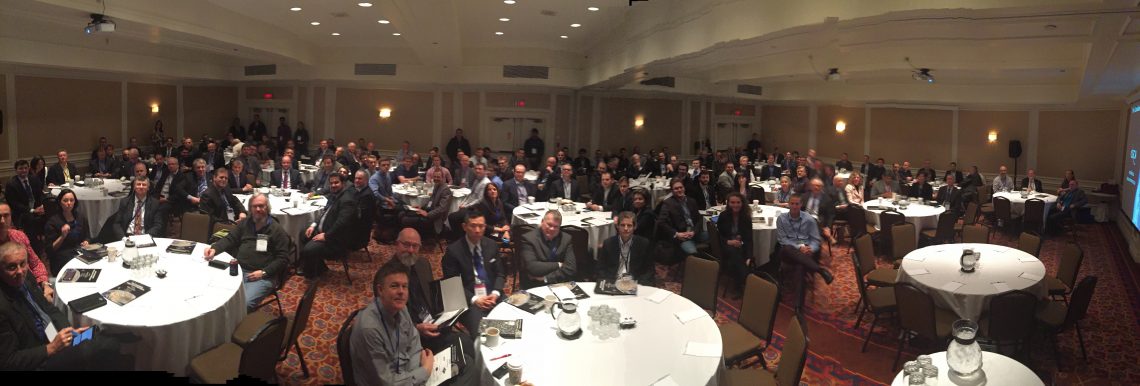 The view from the podium as introduce the 2016 Canadian SmallSat Symposium which I organized